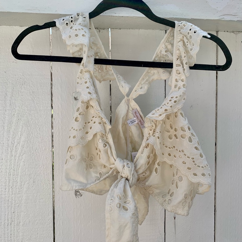 Delicate Creamy Crop Top